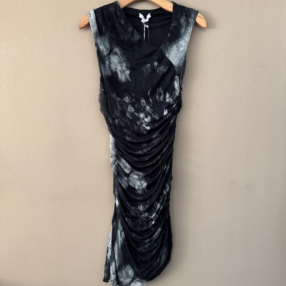 NWT Helmut Lang Skull Tie dye Dress Size M - Picture 2 of 9